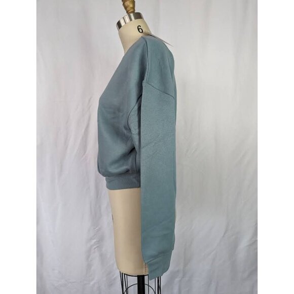 WILD FABLE Cropped Sweatshirt Women's Size Large Blank Streetwear Junior NEW - Picture 4 of 5